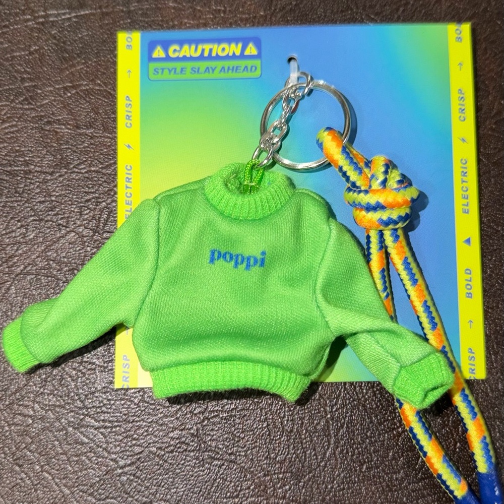 Poppi Green Keychain Sweater